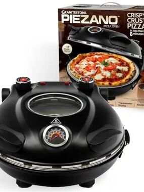 GraniteStone Piezano Pizza Oven - Black